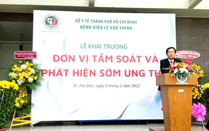 Bệnh viện Lê Văn Thịnh, TP Thủ Đức, TPHCM, thành lập Đơn vị Tầm soát và Phát hiện sớm Ung thư nhằm truy tìm ung thư trước khi các triệu chứng xuất hiện, khi các khối u còn rất nhỏ. edit-trien-khai-don-vi-tam-soat-ung-thu.jpg