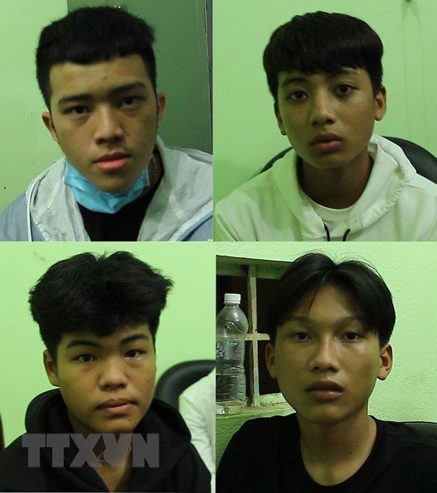 4 đối tượng bị bắt giữ. Ảnh: Thông tấn xã. loi-khai-4-doi-tuong.jpg