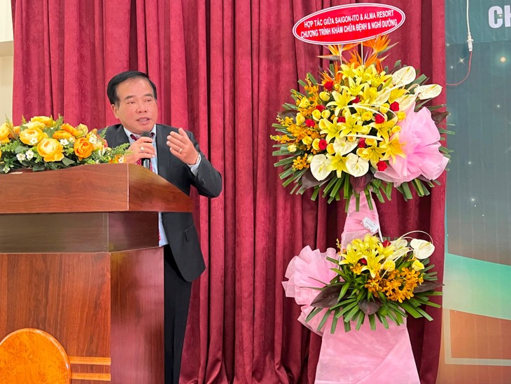 Ông Phạm Thế Đồng, Chủ tịch Hội đồng Quản trị Hệ thống Bệnh viện SAIGON-ITO, cho biết, thỏa thuận hợp tác giữa hai bên sẽ giúp khách hàng của ALMA Resort hay Hệ thống Bệnh viện SAIGON-ITO đều có thể hưởng những dịch vụ chăm sóc tốt nhất. sgito.jpg
