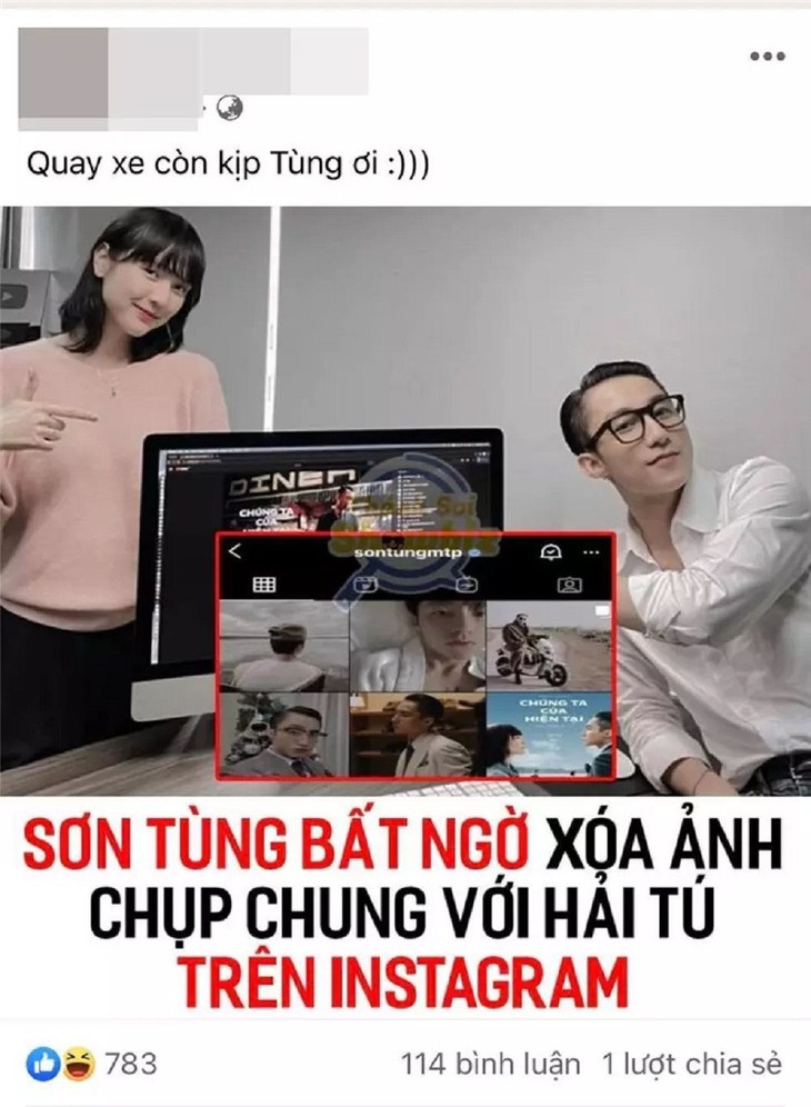 Netizen tràn vào Instagram bình luận. son-tung-2.jpg