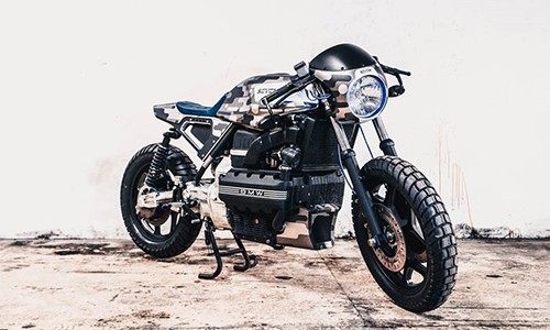 BMW K100 độ Cafe racer rằn ri phong cách "bộ đội"