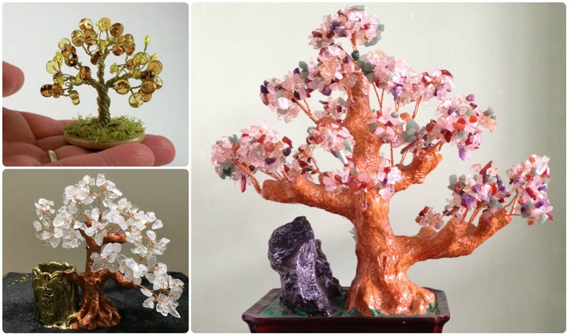 Hoa mắt bonsai bằng đá quý tuyệt đẹp