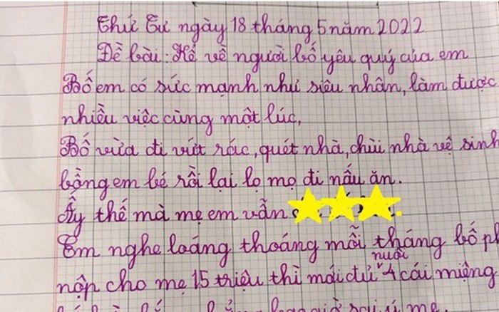 Bài văn miêu tả ông bố khiến dân mạng cười ngất