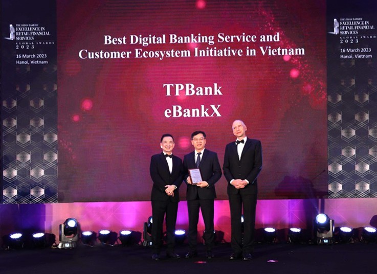 The Asian Banker vinh danh Dịch vụ ngân hàng số toàn diện của TPBank