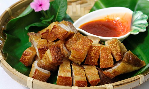 Thịt quay giòn bì không cần lò nướng