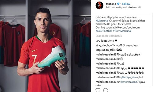 Mỗi bài đăng trên Instagram của Ronaldo có giá… hơn 17 tỷ đồng