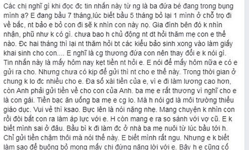 Vợ mang thai đau đớn khi nghe chồng tuyên bố điều này