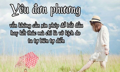 Những câu nói hay về tình yêu đơn phương