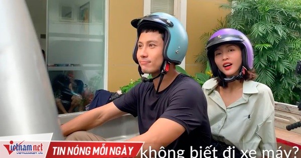 Hậu trường không thể ngờ cảnh Thanh Sơn chở Khả Ngân trên xe máy