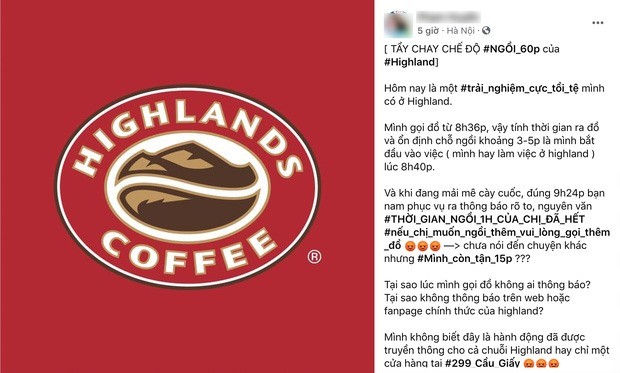 Highlands Coffee bị tố “đuổi” khách: Đạo đức kinh doanh bằng “chai nước suối“?