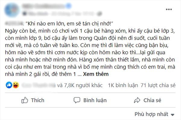 Chuyện tình thanh mai trúc mã: Nhỏ làm hàng xóm, lớn làm tình nhân