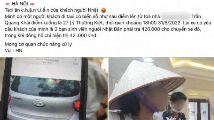 Công an vào cuộc vụ lái xe thu 420 nghìn cho cuốc taxi 