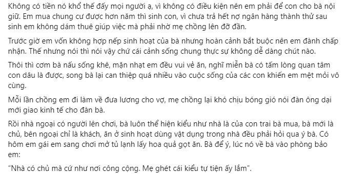 Con dâu điếng người thấy mẹ chồng nhai cơm mớm cho con