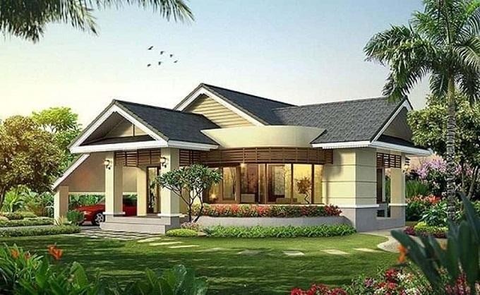 Mẫu nhà cấp 4 120m2 3 phòng ngủ 1 phòng thờ