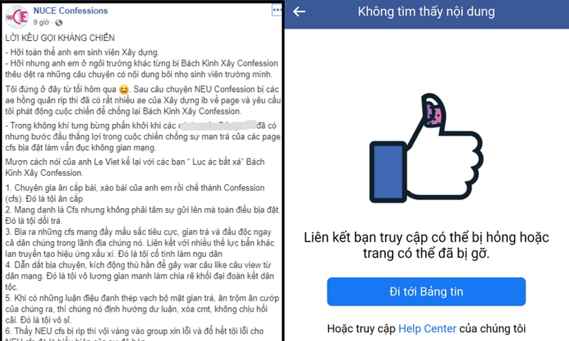 Cộng đồng mạng liên tiếp “report”, thêm một fanpage lớn “bay màu“