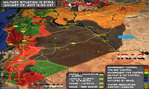 Những trận đánh quan trọng ở Syria trong tháng 1/2017