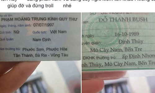 Vợ chồng tên lạ: Phạm Hoàng Trung Kính Quý Thư và Đỗ Thanh Bush