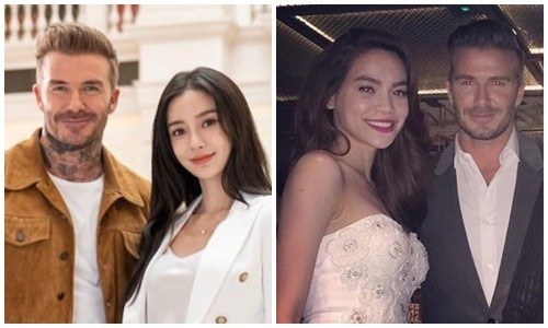 Angelababy và loạt sao gây sốt khi chung khung hình với David Beckham