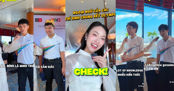 MC Khánh Vy “check" trình ngoại ngữ 4 nhà leo núi Chung kết Olympia 23