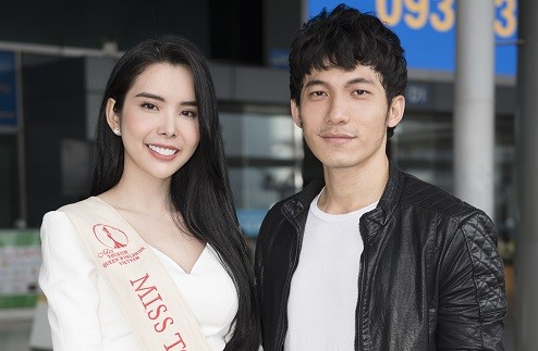 Liên Bỉnh Phát tiễn Huỳnh Vy đi thi Miss Tourism Queen Worldwide