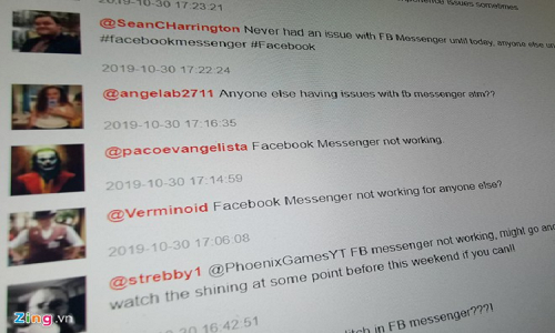 Người dùng Việt than phiền lỗi không thể truy cập Facebook Messenger