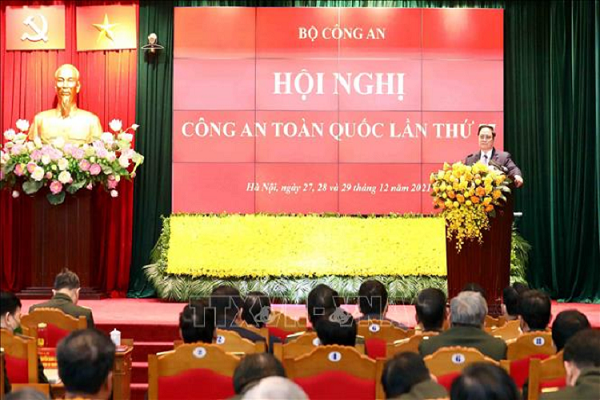 Thủ tướng phát biểu tại Hội nghị Công an toàn quốc lần thứ 77