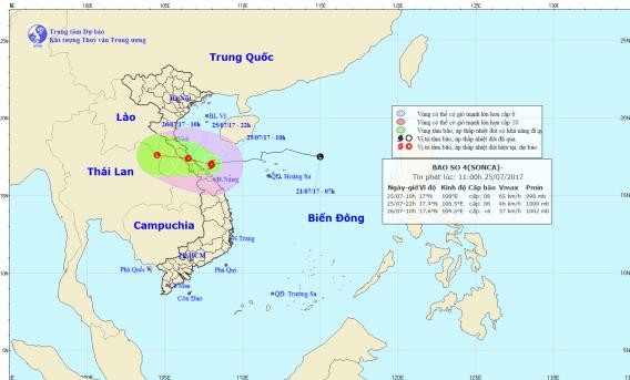 Bão số 4 đổ bộ đúng lúc triều cường dâng cao