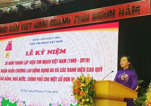 Viện Tim mạch, Bệnh viện Bạch Mai đón nhận Huân chương lao động hạng Ba