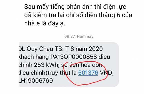 Dùng 500.000 đồng, hộ dân nhận hóa đơn tiền điện hơn 16 triệu