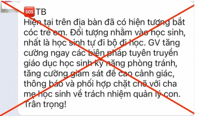 Thông tin "bắt cóc trẻ em" là thất thiệt, trường học mời công an vào cuộc