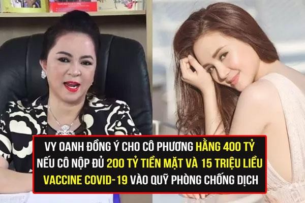 Vy Oanh tuyên bố cho bà Phương Hằng 400 tỷ với điều kiện sốc