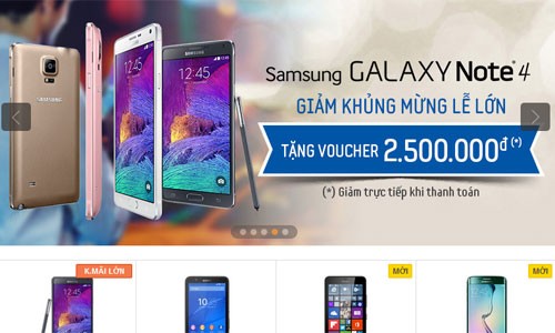 Mua sắm siêu giảm giá điện thoại cuối tuần (25-26/4/2015)