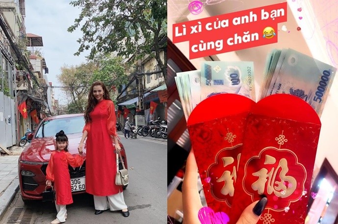 Hồng Quế khoe tiền lì xì cực khủng từ bạn cùng chăn