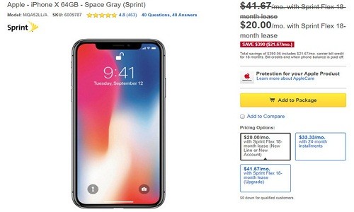 iPhone X, iPhone 8/8 Plus, iPhone 7/7 Plus bị nhà mạng Mỹ giảm giá sốc