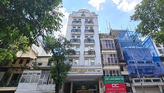 Hà Nội: Khách sạn Golden Lotus Luxury vi phạm trật tự xây dựng?