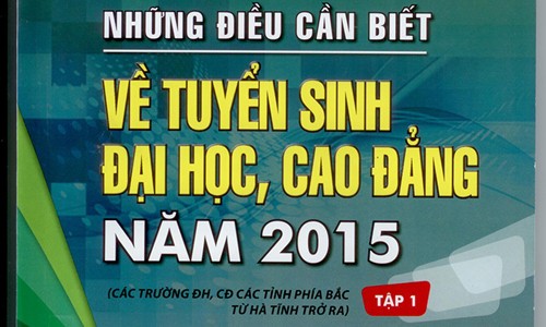 Cuốn "Những điều cần biết về tuyển sinh 2015" có gì mới?