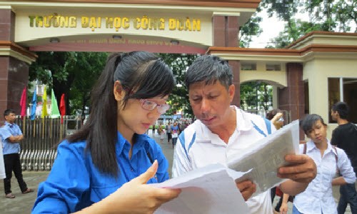 Điểm chuẩn Đại học Công đoàn năm 2014