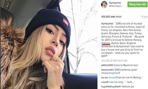 'Hot girl môi mọng' Lily Maymac sắp đến Việt Nam?