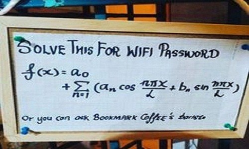 Phát mệt với mật khẩu wifi hại não nhất thế giới