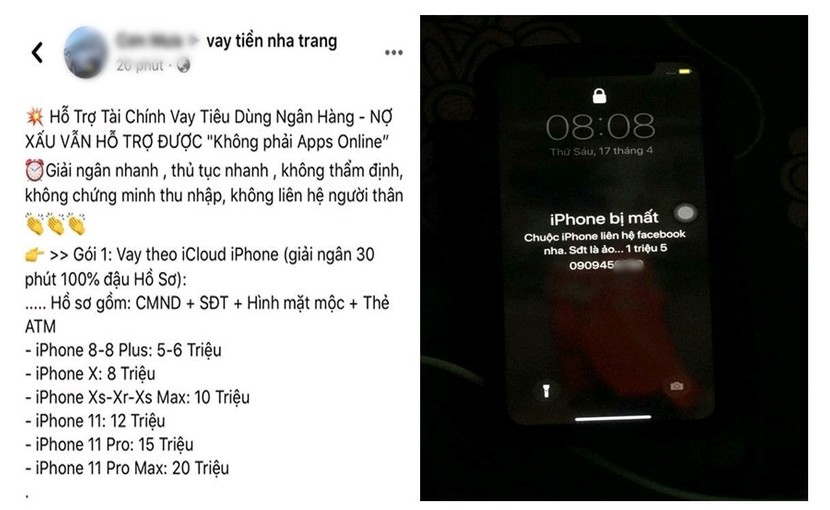 Vay tiền qua icloud tràn lan mạng xã hội, trả hết tiền vẫn hệ lụy