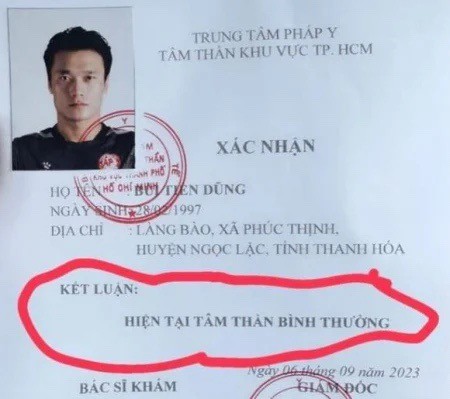 Ngã ngửa lý do Bùi Tiến Dũng đi khám tâm thần