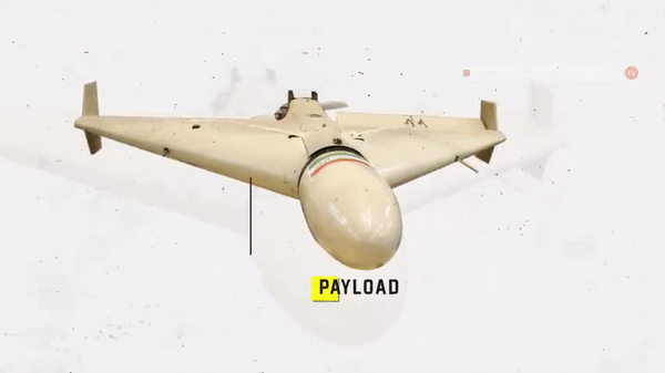 Loạt UAV cảm tử Iran sử dụng trong đòn tập kích vào Israel