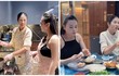 Phương Oanh dạy Hoa hậu Ngọc Hân nấu ăn, hé lộ ê-kíp “siêu khủng”