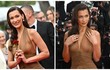 Sao Hollywood diện váy mỏng, “quên nội y” khoe vòng một ở Cannes 2024