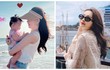 Hoa hậu Đặng Thu Thảo khoe con gái út trong chuyến đi biển