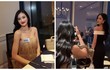 Ý Nhi lăn xả chụp ảnh cho cô bạn thân ở Miss World 2025