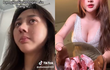 Dạy nấu ăn trên TikTok, hot girl để lộ khoảnh khắc "khó tin"