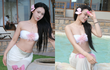 Bạn gái tiền đạo Nhâm Mạnh Dũng diện bikini khoe dáng cực nuột