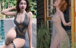 Cựu hot girl Elly Trần diện váy “đánh lừa thị giác” cực cuốn hút