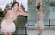 “Hot girl trường chuyên” hóa công chúa trước tòa lâu đài Disney